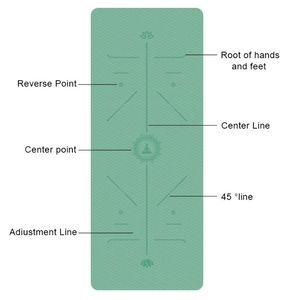 Yoga Mat With Position Line